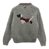 THOM BROWNE Hector Handtaschen-Patch Cardigan in Tonales Grau 158340079 [P]