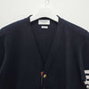 THOM BROWNE Milano Stitch Diagonal Band 4 Bar Cardigan Navy (MKC171A 00219 415) 123467549 [P]