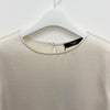 Weekend MaxMara ZONA Satin Short Sleeve T-Shirt Ecru (2615941011600 001) 152876325 [P]