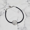 DIOR 25SS Graviertes Cannage-Armband Schwarz Silber (B2538HOMLE 004) 135875779 [P]