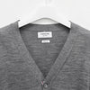 Thom Browne Diagonal Stripe 4 Bar Merino Wool Cardigan Pale Grey 123467219 [P]