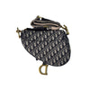 Dior Oblique Jacquard Saddlebag Medium Shoulder Bag + Ring Embroidered Logo Shoulder Strap 160755434 [P]