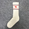AUTRY Maison Kitsuné Logo Socken Weiß (SOPUMK4W) 145903281 [P]