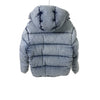 Miu Miu Washing Denim Hood Back Logo Down Jacket Blue 38 160755466 [P]