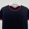Moncler Embroidered Logo Cotton T-Shirt Blue 152602396 [P]