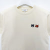 Maison Kitsune Double Bold Fox Head Patch Compo Short Sleeve T-Shirt Latte 139719868 [P]