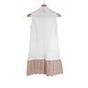 Thom Browne Women's Polo Mini Pleated Layered Sleeveless Dress White 158732004 [P]
