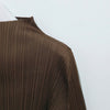 ISSEY MIYAKE Pleats Please New Colorful Basic 4 Top Brown 158680592 [P]