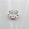 Hermes Chaine d'Ancre Enchainee Silver Women's Ring Small Model H109507B 00052 143271550 [P]