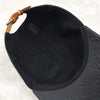 LOUIS VUITTON ブラックモノグラムレザーシャドウボールキャップ 58 MP2605 4906 163158440 [P]