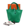 Hermes Taurillon Clemence Silver Lock Picotin 18 Tote Bag H056289CK6W 153159203 [P]