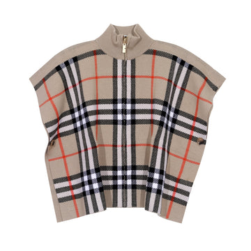 BURBERRY Wendbare Kinder-Cape aus Wolle im Karomuster 160366363 [P]
