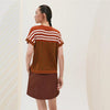 HERMES Garde-Robe Pop Kurzarm Twill Sweater Damen T-Shirt H5E2805DLDP36 130344185 [P]