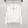 Prada White Logo Denim Zip-Up Jacket M 6237 163158651 [P]