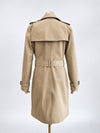 Burberry Long Trench Coat Harbourne Honey 80089761 162553541 [P]