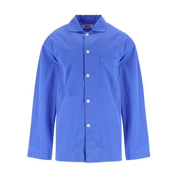 TEKLA Pyjamas SWT-RB Popeline Royalblau Langarm 156158408