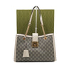 GUCCI 479197 GG スプリーム ホワイトトリミング パドロック ラージ ゴールドチェーン ショルダーバッグ aa56579 152315832 [P]