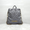 CHANEL 22バックパック ミディアム カーフスキン ダークグレー 内蔵チップ AS3313 9937 163156866 [P]