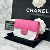 CHANEL Classic Card Wallet Pink Silver Metal AP0214 156518967 [P]