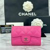 CHANEL Classic Card Wallet Pink Silver Metal AP0214 156518967 [P]