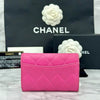 CHANEL Classic Card Wallet Pink Silver Metal AP0214 156518967 [P]