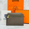 Hermes Kelly Pocket Compact Wallet Etoupe Gold 156519222 [P]