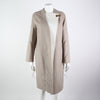 HERMES Cashmere-Mantel mit Lederbesatz 125898 [P]