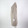 HERMES Cashmere-Mantel mit Lederbesatz 125898 [P]