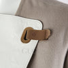 HERMES Cashmere-Mantel mit Lederbesatz 125898 [P]