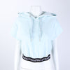 Alexander Wang T-Line Cropped Short Sleeve Hoodie 121445 [P]