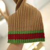 GUCCI Dreistreifen Schal aus Wolle Camel 763783 4KAB1 9866 129184518 [P]