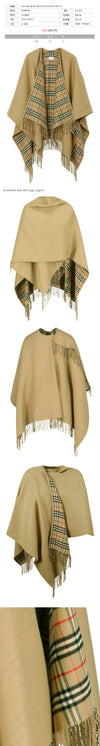 Burberry Reversible Check Cape Archive Beige 159638642 [P]