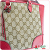Gucci Shoulder Bag 449241 8606 Red Fabric Leather 90100578 [P]
