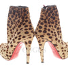 CHRISTIAN LOUBOUTIN Stiefel aus Wildleder mit Leopardenmuster 125785 [P]