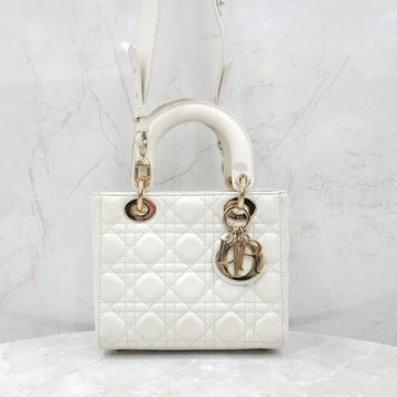 DIOR レディ ディオール マイ ABC スモール ホワイト カナージュ 7543 163154800 [P]