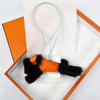 HERMES Buddy Bag Charm Menino Wolle Milo Tasche Zubehör Noir Feu Vert Peppermint 158814349 [P]