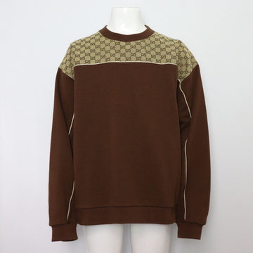 GUCCI 768479 GG ロゴ コットン ブラウン 男性 スウェット シャツ aa51287 152898827 [P]