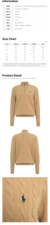 POLO RALPH LAUREN Kabel-Half-Zip-Pullover mit Stickerei 160545071 [P]