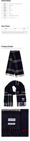 BURBERRY Giant Check Schal Blau 8112641 160713985 [P]