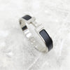 HERMES シルバー マットブラック T6 クリックアシュブレスレット 7889 2529726 [P]