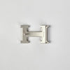 Hermes Reversible Leather Belt with H Buckle 32mm Black Navy 90 Silver Matte 156334640 [P]