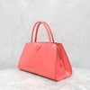 Prada Pink Triangle Logo Brush Leather Tote Bag 5502 163154860 [P]