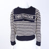 CHRISTIAN DIOR クリスチャン ディオール ストライプ 長袖 ニット 125562 [P]