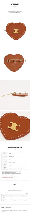 Celine Heart Hair Clip FW25 145023725 [P]
