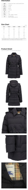 BURBERRY Belted Halbumantel Schwarz 8131874 160766062 [P]