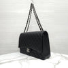 CHANEL Klassische Flap Bag Maxi Lammleder Schwarz mit Silber-A58601 10118 14376699 [P]