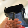 GUCCI Matelassé Damenstiefel 719849 AAA5W Leder Schwarz Luxus Damenschuhe 129137350 [P]