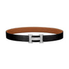 Hermes Reversible Belt with H Buckle Black Gold 32mm 90 92910564 [P]