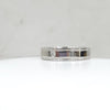 TIFFANY & CO Diamant 1P Together Doppel Milgrain Band Ring Platin 4.5 3360498 [P]