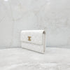 CHANEL Weiße Kaviar Klapp-Geldbörse mit CC-Logo AP3133 8676 163158131 [P]